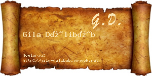 Gila Délibáb névjegykártya